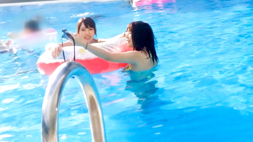 顔面偏差値MAXのIT女子とプール合流！23歳＆25歳の若妻候補が4Pで魅せた驚愕の肉欲SEX