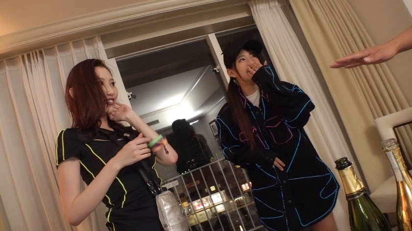 21歳JDと26歳お姉さんの「いとこコンビ」をULTRAでWナンパ！酒と音楽の熱狂そのままにホテルで4P突入