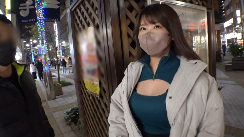 【24歳・派遣事務】「私、脱いだら凄いんです」胸元ぱっくり爆乳お姉さんを即ハメ。