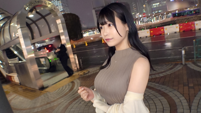 【初撮・ナンパ】清楚な百貨店受付嬢（23）がデカすぎるふわ乳をぶるんぶるん揺らして本気中出し
