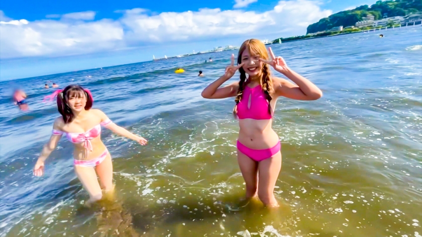 「彼氏よりいい…」海で拾った170cmモデル級インフルエンサーを即お持ち帰り！ゴムなし絶頂顔射フィニッシュ